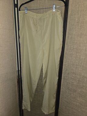Women's Priankas Collection Tan Semi Sheer Drawstring Waist Pants Tan Size M